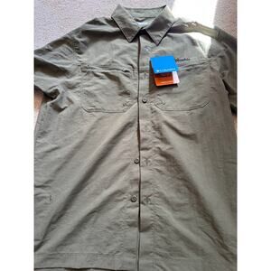 NWT Men's Columbia‎ UPF 50 Mountaindale Short Sleeve Button-Down Shirt Size S